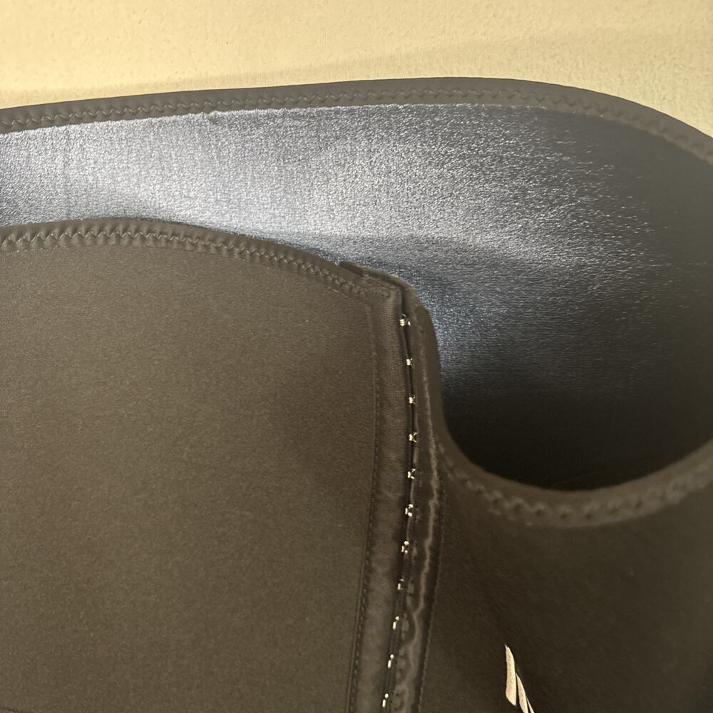 Women Black LURI Compression Leggings Waist Trainer Hook Eye Closure XL - Picture 3 of 8